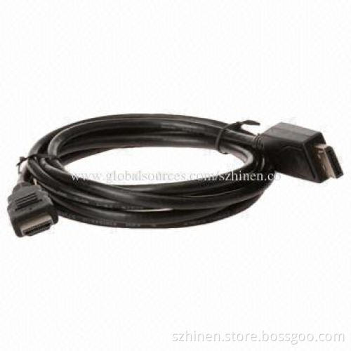 6FT DP to HDMI Adapter DisplayPort Cable, Male to Male, 10.8Gbps Video Bandwidth